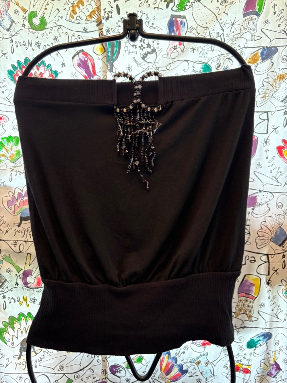 Buffalo tube top with beading detail